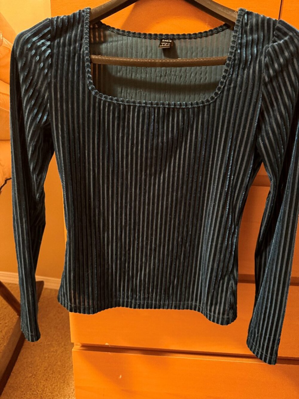 Shein Velvet top